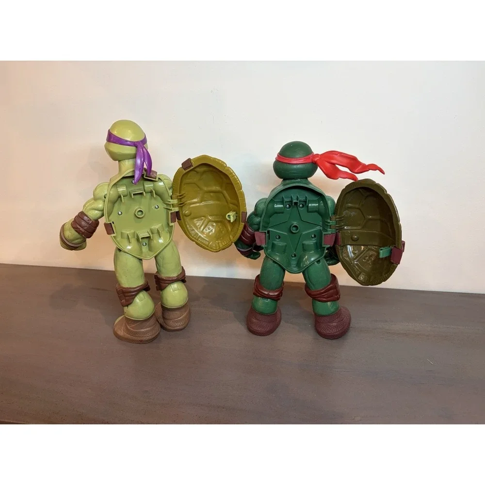 Big Teenage Mutant Ninja Turtle TMNT Playmate 2012 Donatello 11.5 & Raphael 10